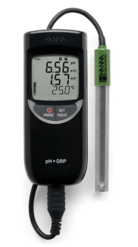 Waterproof Portable pH/pH-mV/ORP/Temperature Meter with Sensor Check - HI991003