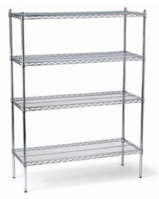 Wire Shelving 900x450x1800 Zinc  .WS-0945-4Z