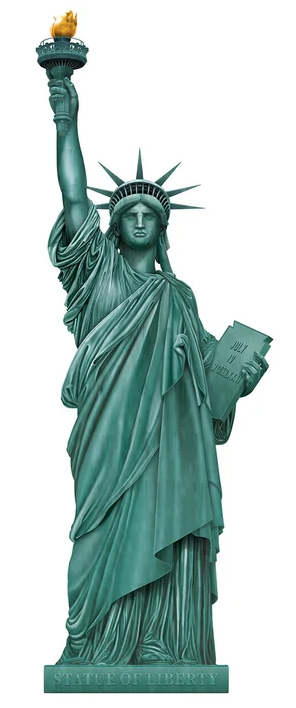 Statue of Liberty Jointed Wall Cutout Decoration - 1.52m tall