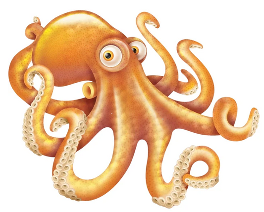 Octopus Jointed Wall Cutout Decoration 81cm