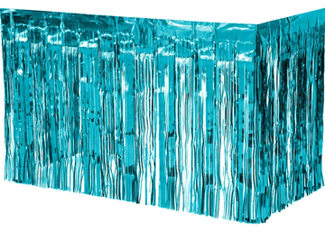 Metallic Teal Table Skirt 75cm H x 2.75 metres L