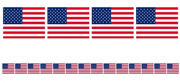 American Flag Party Tape - 7.5cm x 6m