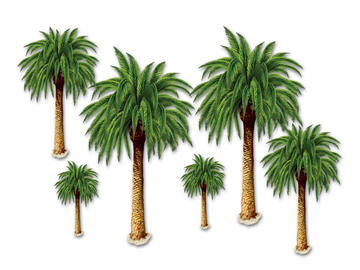 Palm Tree Props - 45.72cm – 121.92cm - Pk 6