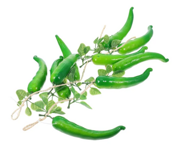 Fruit Shallots Lifelike Red Pepper Simulation Green Artificial Vegetables 2 Strings