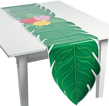 Luau Leaf Paper Table Runner - 228cm x 43cm