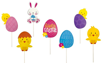 Happy Easter Corflute Yard Signs (8 Pieces)