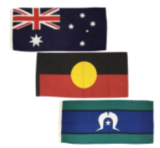 Au/Ab/TSI Flag Set (1800 x 900mm Knitted HF)