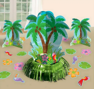Hawaiian Palm Tree Table Decorating Kit - 17-31cm