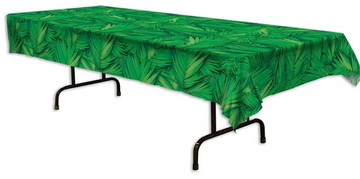 Palm Leaf Plastic Tablecloth - 1.37 x 2.74m