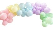 Pastel Rainbow 4m Balloon Arch Kit