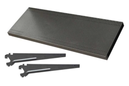Additional Shelf for Metal Gondola 600x450mm Black .G-SHELF-60x45-B