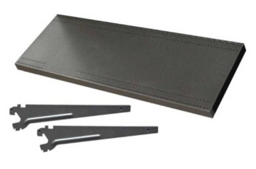 Additional Shelf for Metal Gondola 600x450mm Black .G-SHELF-60x45-B