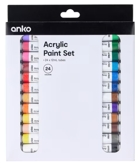 24 Pack Acrylic Paints