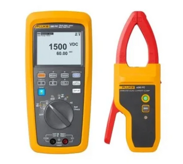 Fluke 283FC/PV/APAC Backlit LCD Digital Multimeter, 60A ac Max, 60A dc Max, 1000V ac Max