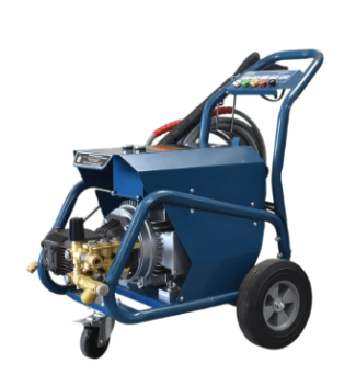 3KW SINGLE PHASE 15AMP PLUG 2200PSI 15 METRES 2 WIRE HIGH PRESSURE HOSE, LANCE AND NOZZLE SET, RELIEF 4 ADJUSTER