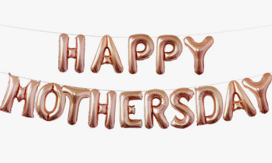 16-inch Rose Gold HAPPY MOTHER'S DAY Foil Balloon Banner