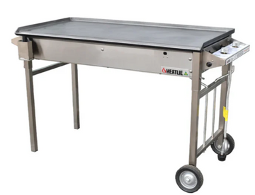 Heatlie 850 Mild Steel LPG BBQ on SS Trolley