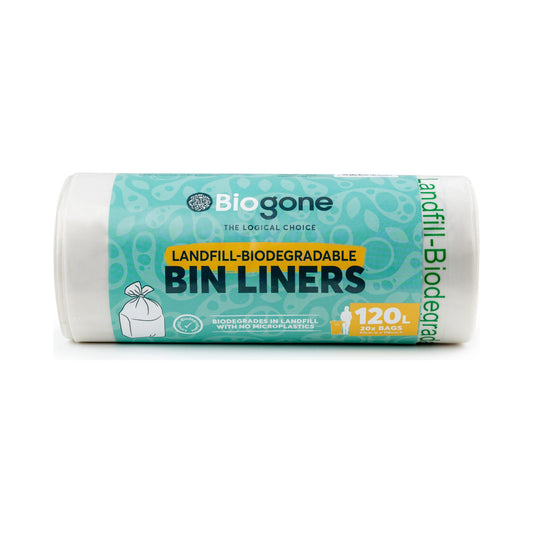 biogone 120l white clear bin liners primary product image
