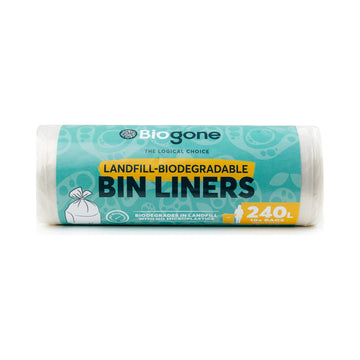 Large clear 240L bin liners for wheelie bins and high-volume commercial waste collection. Shop commercial pack quantities online from Woollahra Group.