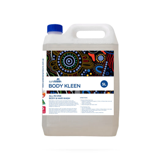 Surekleen Body Kleen 5L all-in-one body and hair wash container