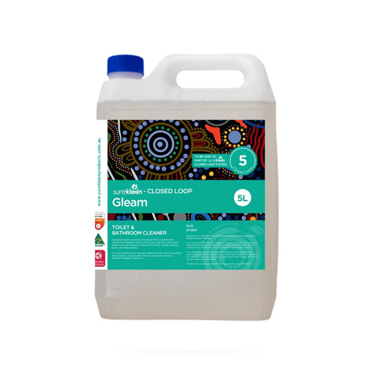 Surekleen Gleam 5L Closed Loop lactic-acid toilet and bathroom cleaner
