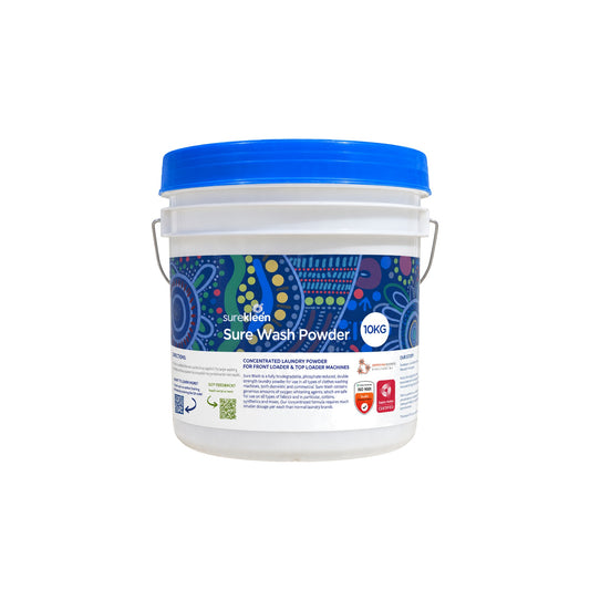 Surekleen Sure Wash Powder 10kg commercial laundry powder pail
