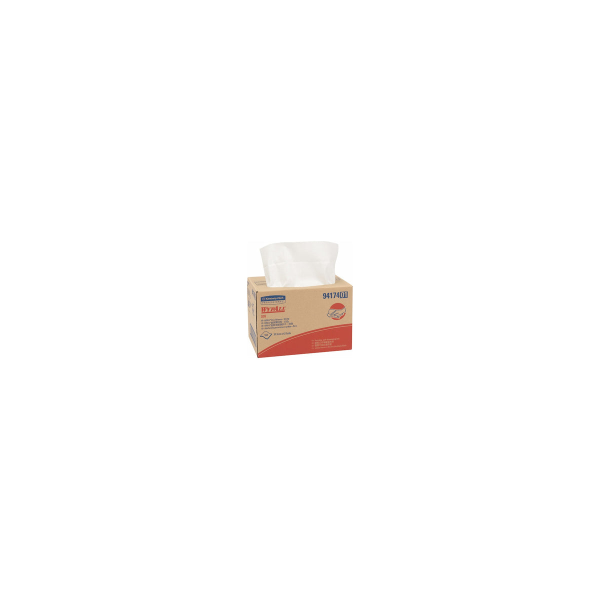 wypall 94174 x70 single sheet wipers white primary product image
