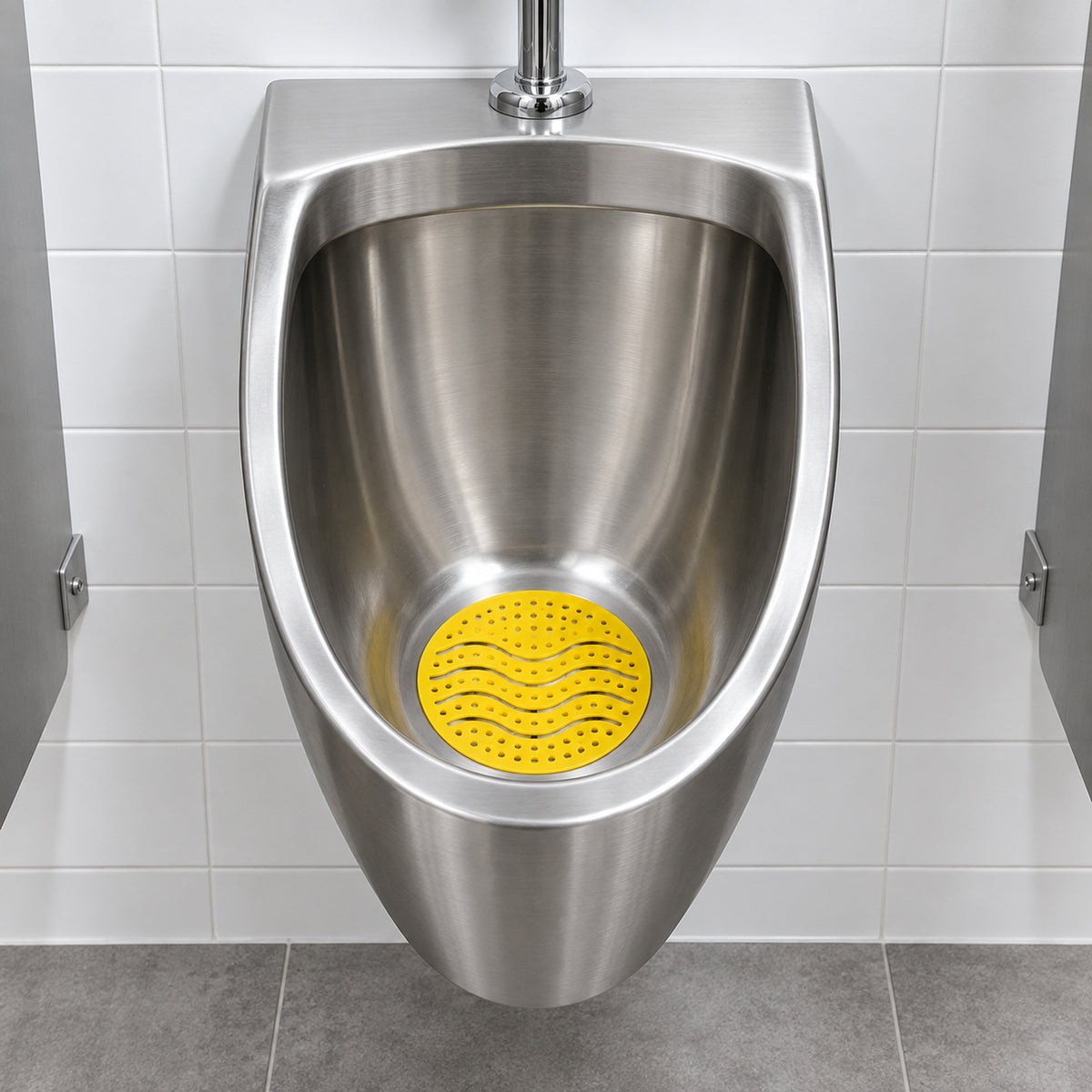 Rosche 8750 Wave Urinal Mat Lemon application

