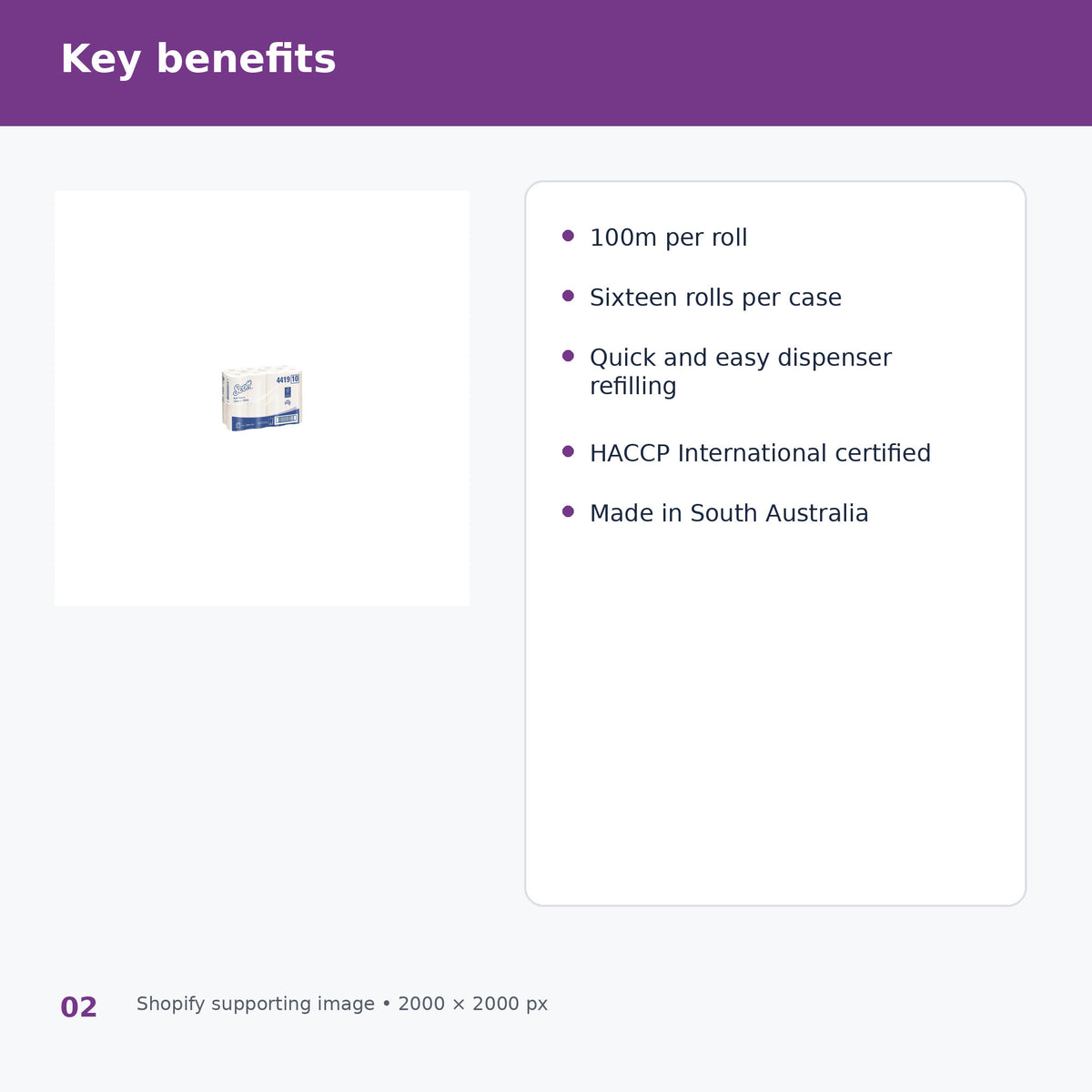 scott 4419 roll hand towel 100m key benefits
