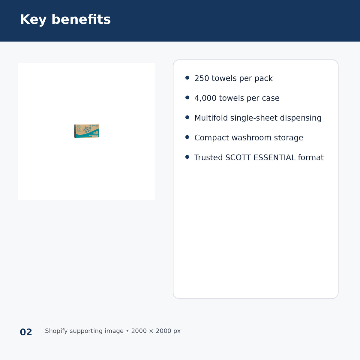 scott essential 38002 multifold hand towels key benefits
