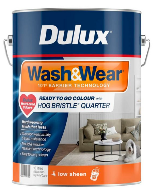 PAINT DULUX Wash and wear low sheen - Hog Bristle  - 10L