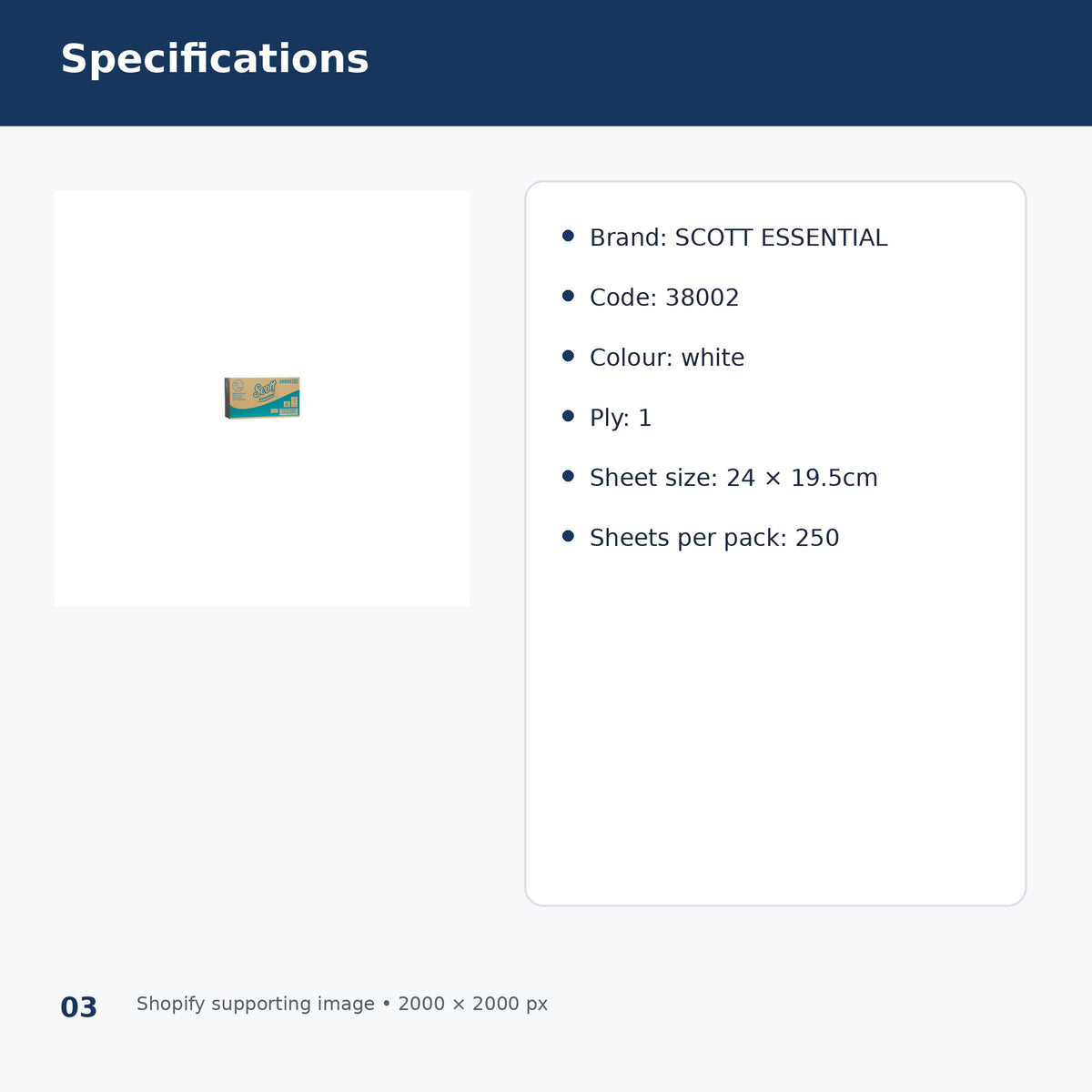 scott essential 38002 multifold hand towels product specifications
