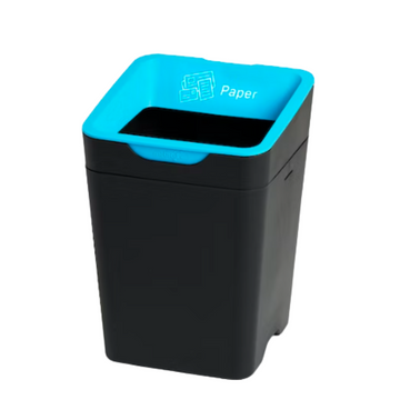 Method Recycling Bin 20L - Open Lid - Blue Paper