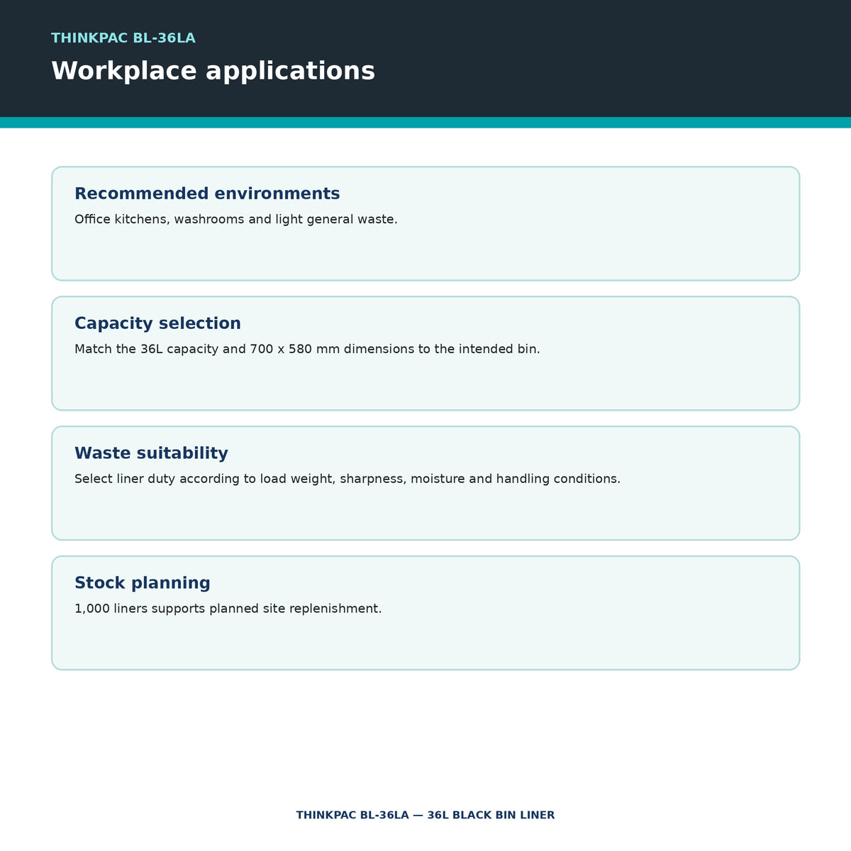 Thinkpac BL-36LA workplace applications
