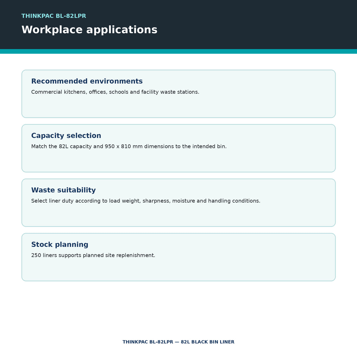Thinkpac BL-82LPR workplace applications
