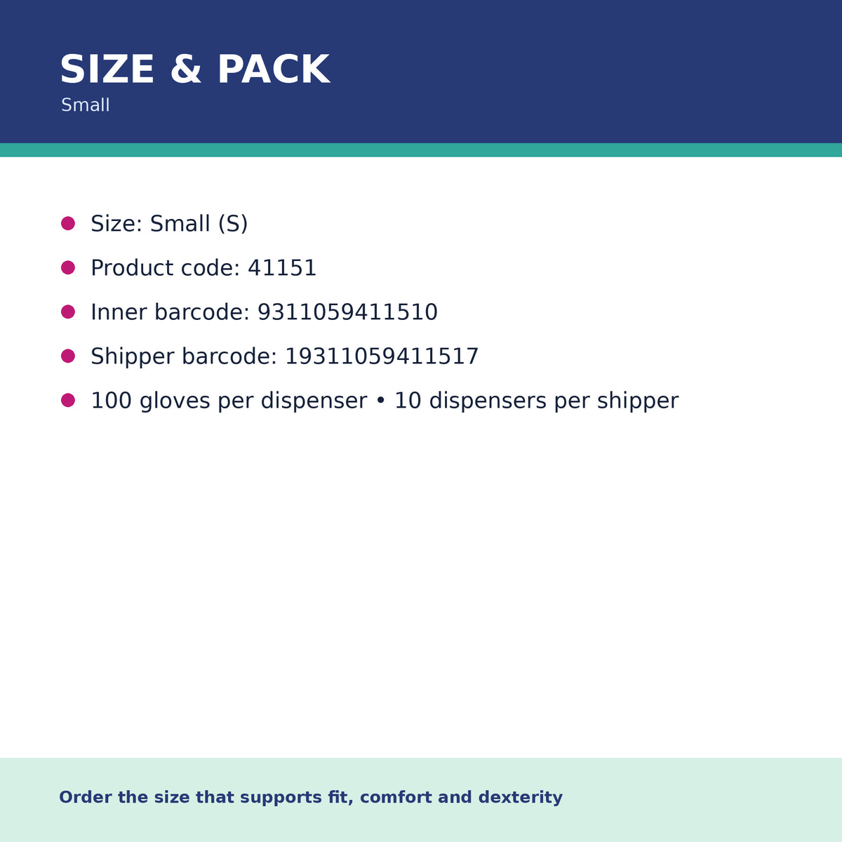 Foodie Blues Duo PF Small size and pack information
