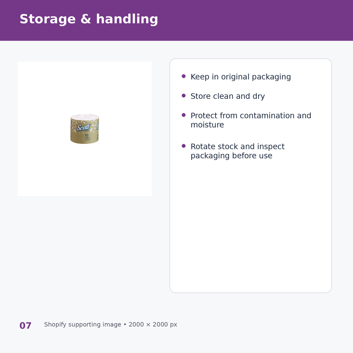 scott 5741 toilet tissue 2 ply 400 sheet selection and storage
