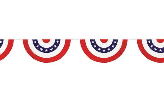USA Stars & Stripes Bunting Banner