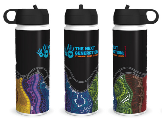 Trekk Stainless 700 ml Drink Bottle TK1018 - STYLE 2 - Six Seasons - NAIDOC 2025