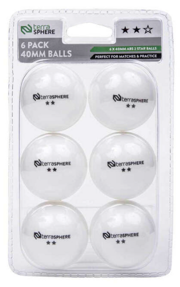 Terrasphere Table Tennis Ball 6 Pack