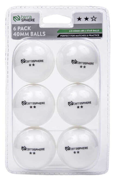 Terrasphere Table Tennis Ball 6 Pack