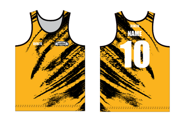 Sublimated Standard Back Singlet - Yellow IDSL1201 - IDA022/IDA022JNR