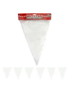 White Fabric Flag Banner (6.3m)
