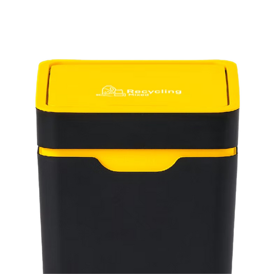 Method Recycling Bin 60L - Open Lid - Yellow Mixed Recycling