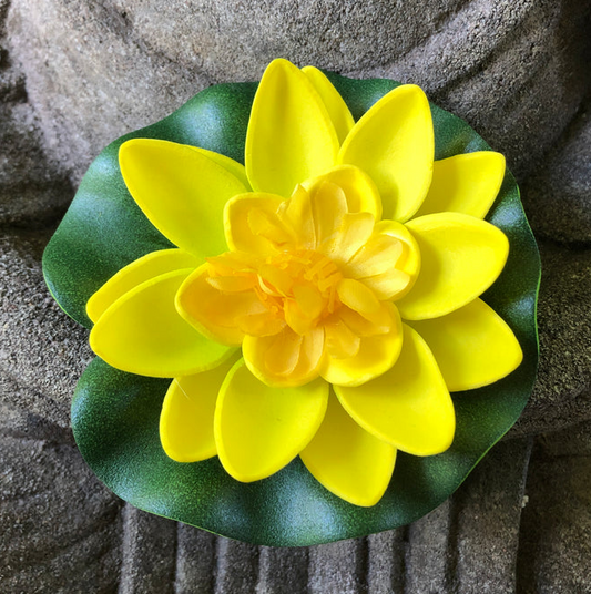 Small floating lotus flower - YELLOW
