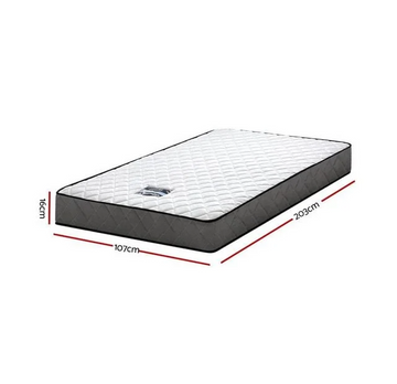 King Single - Bonnell Spring Mattress - 107x203x16CM