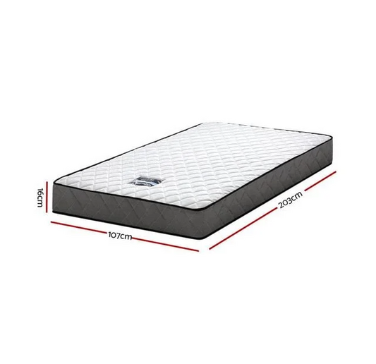King Single - Bonnell Spring Mattress - 107x203x16CM