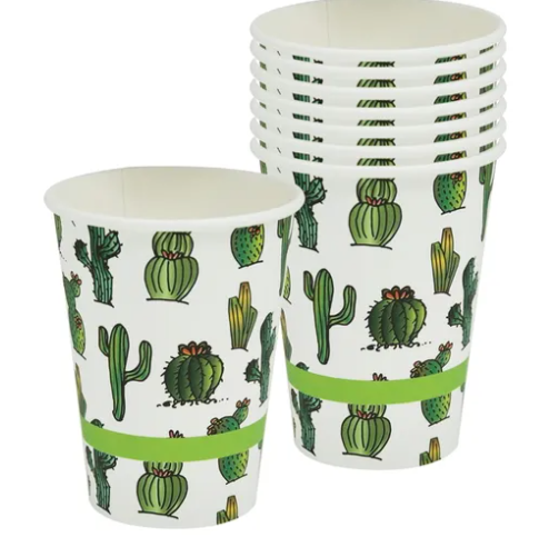 Cactus Garden Paper Cups