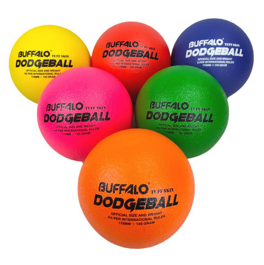 Buffalo Sports Official Tuff Skin Foam Dodgeball - Set of 6