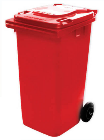 WHEELIE BIN 60LT RED